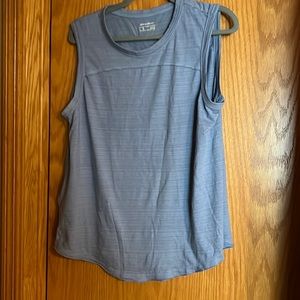 Sky blue cute ribbing Eddie Bauer tank top size Large.